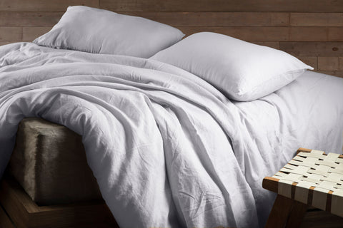 Yellow Dekbedovertrek Louise Silver Grey - 100% Katoen