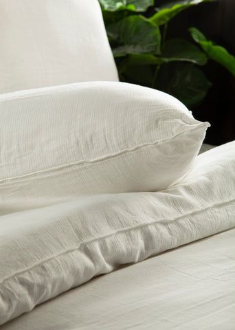 Yellow Dekbedovertrek Joelle Off-white - 100% Katoen