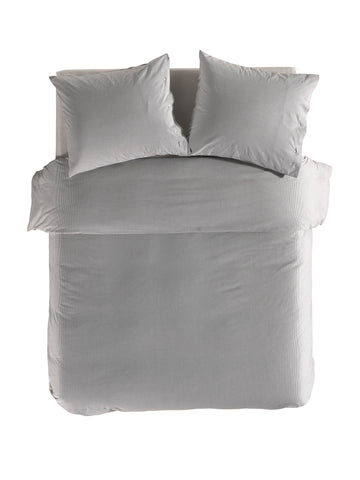 Yellow Dekbedovertrek Oxford Dark Grey - 100% Katoen