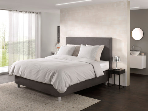 Yellow Dekbedovertrek Oxford Dark Grey - 100% Katoen