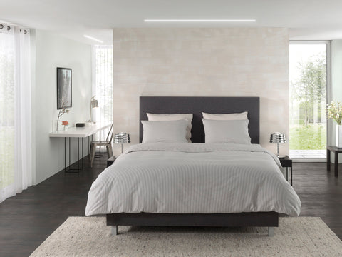 Yellow Dekbedovertrek Oxford Dark Grey - 100% Katoen