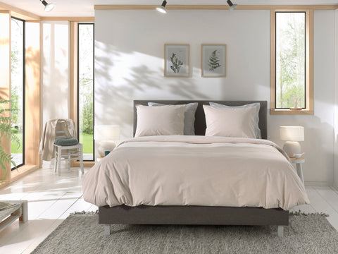 Yellow Dekbedovertrek Chambray Natural - 100% Katoen