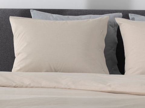 Yellow Dekbedovertrek Chambray Natural - 100% Katoen