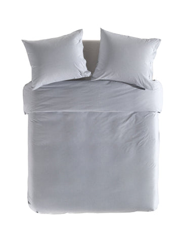 Yellow Dekbedovertrek Chambray Providence Blue - 100% Katoen