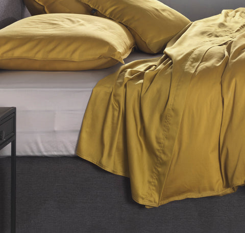 Zohome Laken Satinado Ochre Gold - 100% Katoen-Satijn