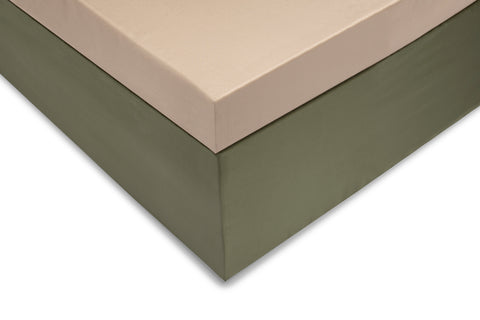 Zohome Topper Hoeslaken Satinado Forest Sand - 100% Katoen-Satijn