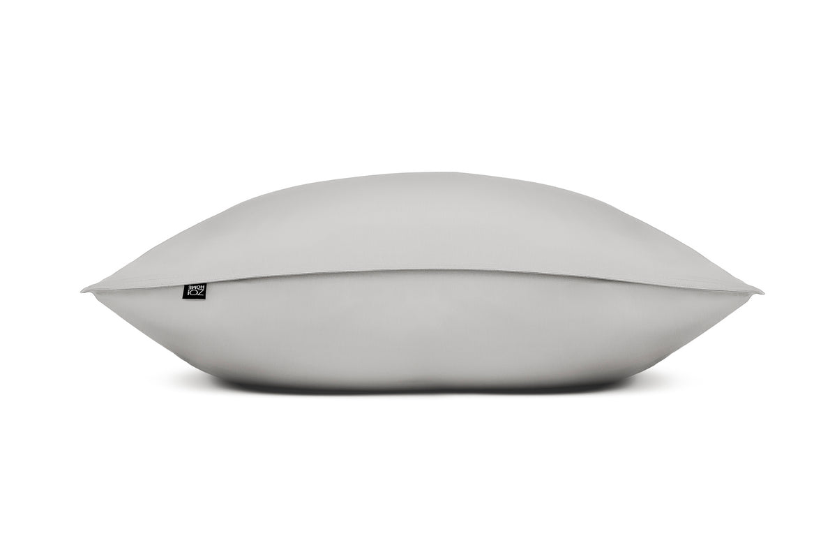 Zohome Kussensloop Satinado Ash Grey - 100% Katoen-Satijn