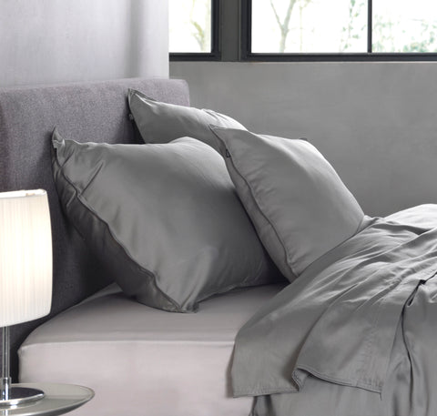 Zohome Kussensloop Satinado Iron Grey - 100% Cotton Satin