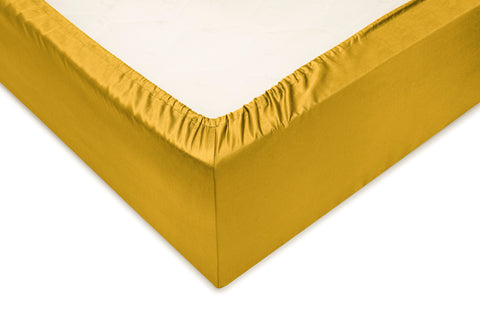 Zohome Hoeslaken Satinado Ochre Gold - 100% Katoen-Satijn