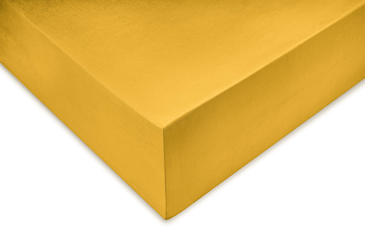 Zohome Hoeslaken Satinado Ochre Gold - 100% Katoen-Satijn