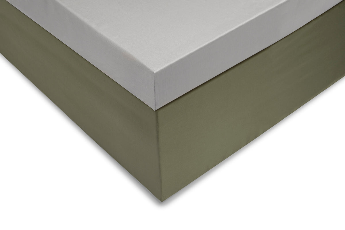 Zohome Topper Hoeslaken Satinado Ash Grey - 100% Katoen-Satijn