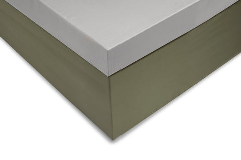 Zohome Topper Hoeslaken Satinado Ash Grey - 100% Katoen-Satijn