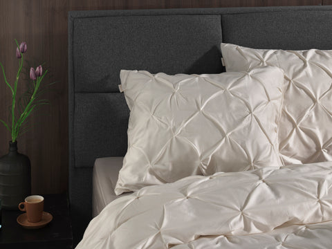 Yellow Dekbedovertrek Nova Off-white - 100% Katoen-Satijn