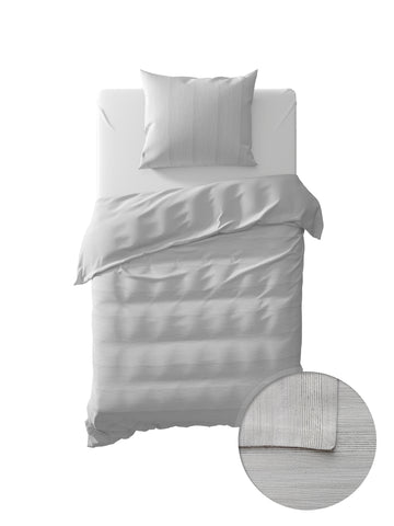 Yellow Dekbedovertrek Somme Off-white  Grey - 100% Katoen-Perkal