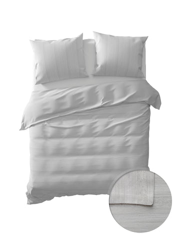 Yellow Dekbedovertrek Somme Off-white  Grey - 100% Katoen-Perkal