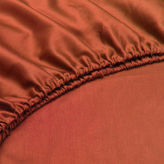 Hoeslaken Satinado   Copper Orange - 100% Cotton Satin