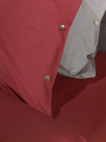 Yellow Dekbedovertrek Percale Spicy Red - 100% Katoen-Perkal
