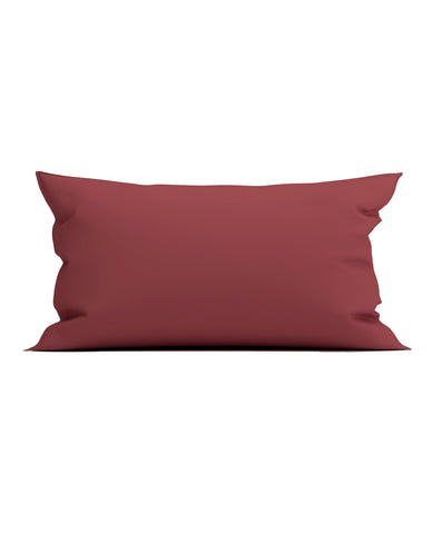 Yellow Kussensloop Percale Spicy Red - 100% Katoen-Perkal