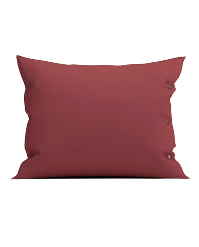 Yellow Kussensloop Percale Spicy Red - 100% Katoen-Perkal