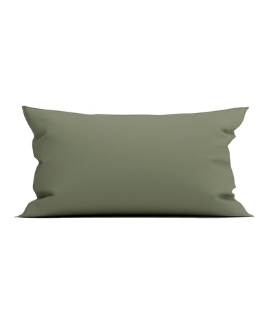 Yellow Kussensloop Percale Army Green - 100% Katoen-Perkal