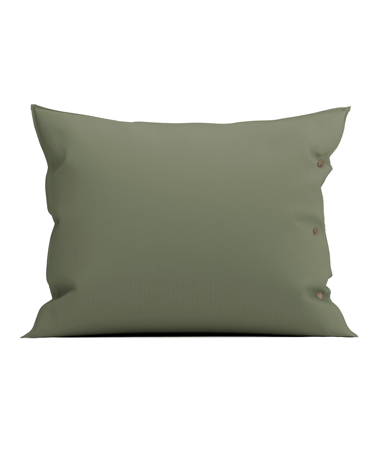 Yellow Kussensloop Percale Army Green - 100% Katoen-Perkal