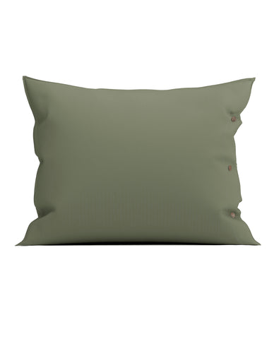 Yellow Kussensloop Percale Army Green - 100% Katoen-Perkal