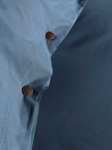 Yellow Dekbedovertrek Percale Midnight Blue - 100% Katoen-Perkal