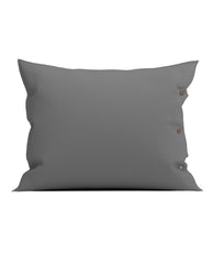 Kussensloop Percale Steel Grey - 100% Katoen-Perkal