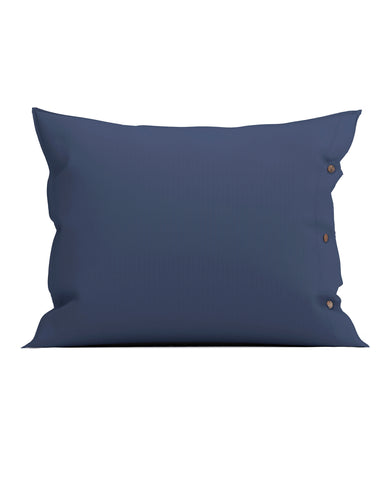 Yellow Kussensloop Percale Midnight Blue - 100% Katoen-Perkal