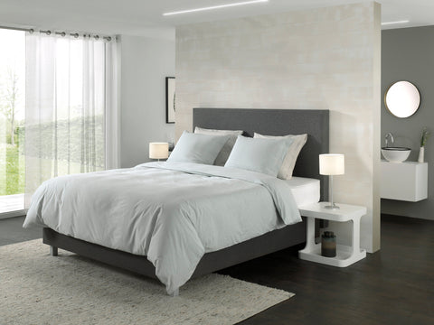 Yellow Dekbedovertrek Oxford Jade Green - 100% Katoen