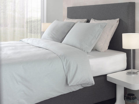 Yellow Dekbedovertrek Oxford Jade Green - 100% Katoen