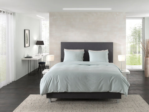 Yellow Dekbedovertrek Oxford Jade Green - 100% Katoen