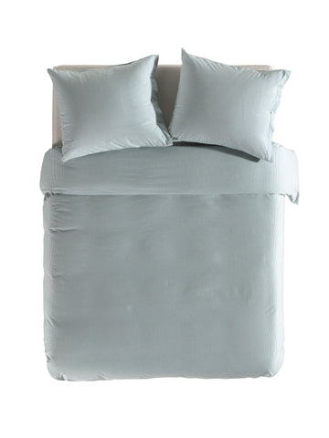 Yellow Dekbedovertrek Oxford Jade Green - 100% Katoen