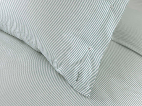 Yellow Dekbedovertrek Oxford Jade Green - 100% Katoen