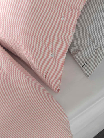 Yellow Dekbedovertrek Oxford Mandarin Red - 100% Katoen