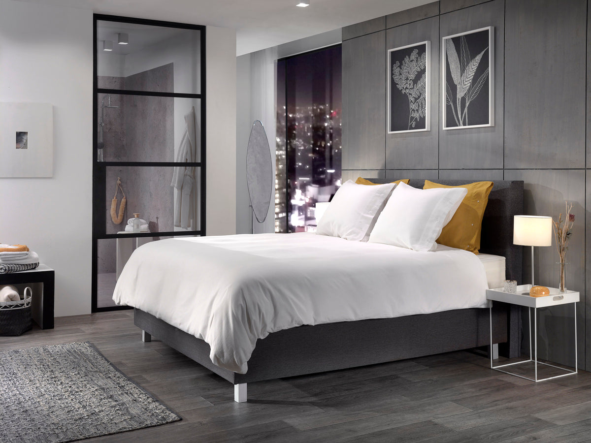 Yellow Dekbedovertrek Cialda White - 100% Katoen