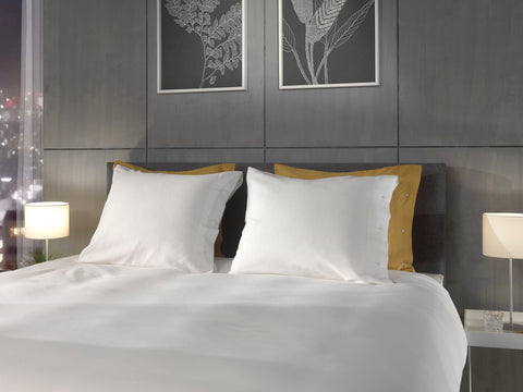 Yellow Dekbedovertrek Cialda White - 100% Katoen