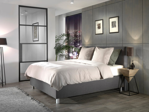 Yellow Dekbedovertrek Cialda Silver Grey - 100% Katoen