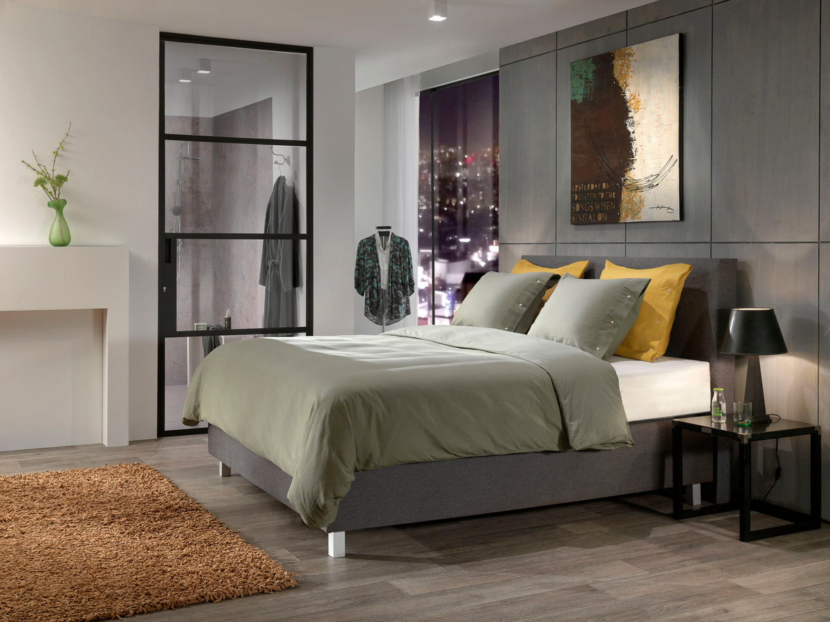 Yellow Dekbedovertrek Cialda Army Green - 100% Katoen