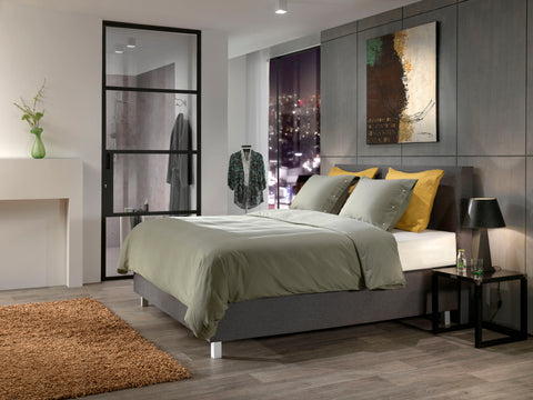 Yellow Dekbedovertrek Cialda Army Green - 100% Katoen