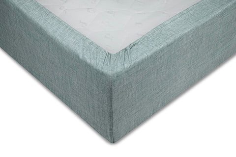 Zohome Hoeslaken Lino Stone Blue - 100% Katoen
