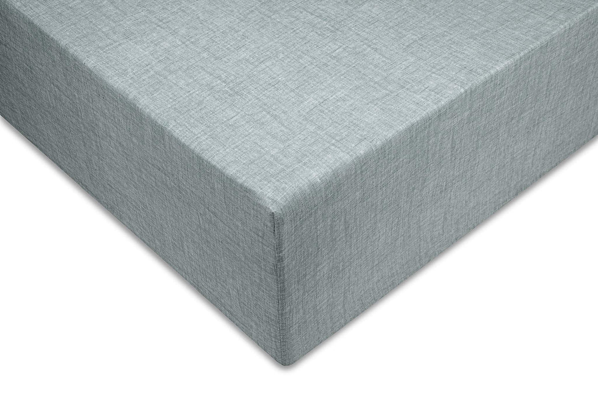 Zohome Hoeslaken Lino Stone Blue - 100% Katoen