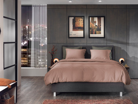 Yellow Dekbedovertrek Cialda Shady Pink - 100% Katoen