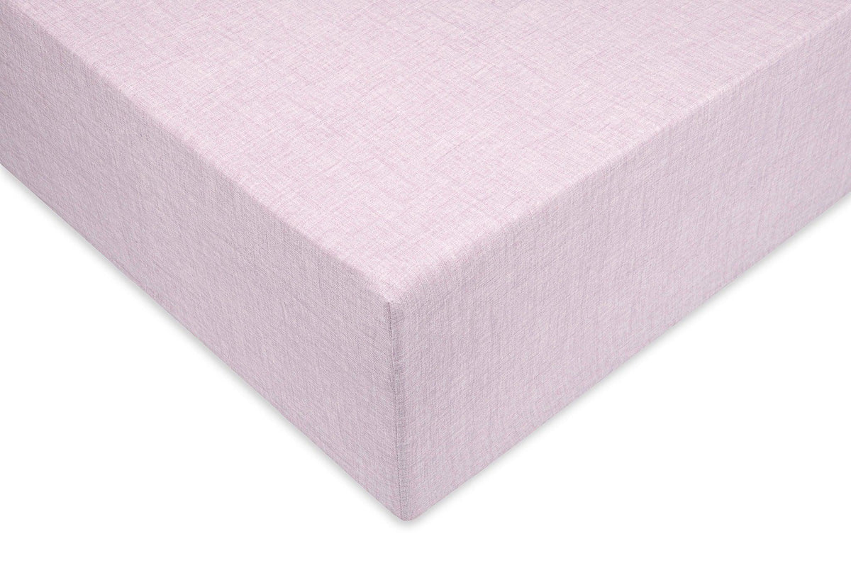 Zohome Hoeslaken Lino Grey Lilac - 100% Katoen
