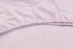 Hoeslaken Lino Grey Lilac - 100% Katoen