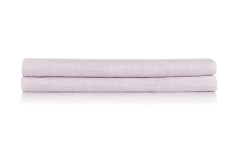 Zohome Hoeslaken Lino Grey Lilac - 100% Katoen