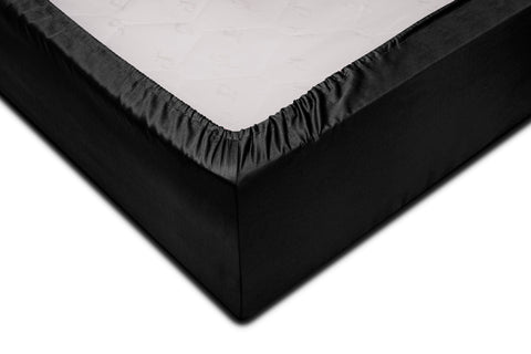 Zohome Hoeslaken Satinado Night Black - 100% Katoen-Satijn
