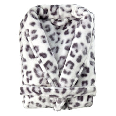 Badjas Snow Leopard Grey - 100% Polyester