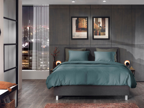 Yellow Dekbedovertrek Cialda Dusk Blue - 100% Katoen