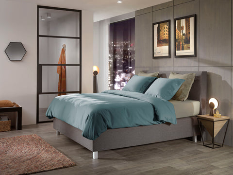 Yellow Dekbedovertrek Cialda Dusk Blue - 100% Katoen